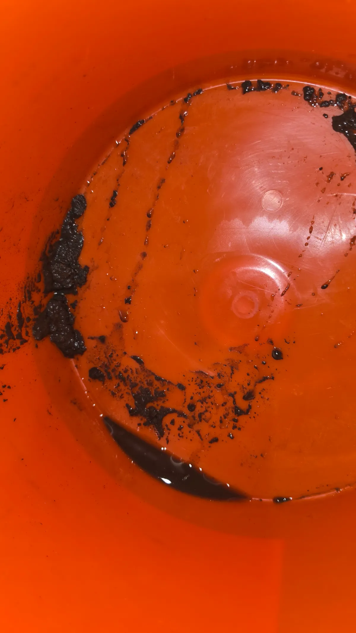 Progress photo showing mud and dirt from evaporator during Commercial HVAC repair in Indian Wells, California