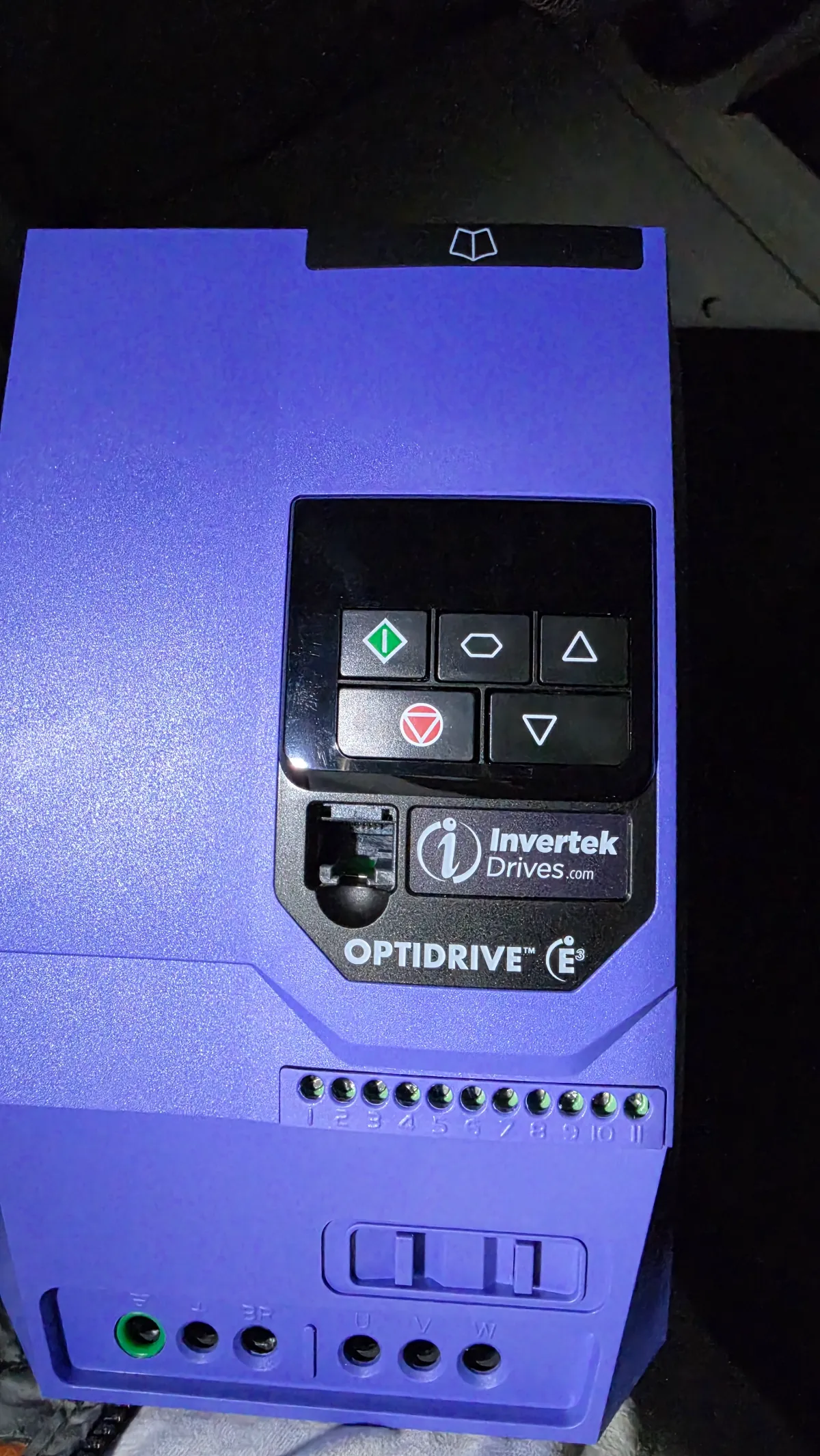 Progress photo showing New VFD for compressor 1 during Commercial HVAC repair in Indian Wells, California