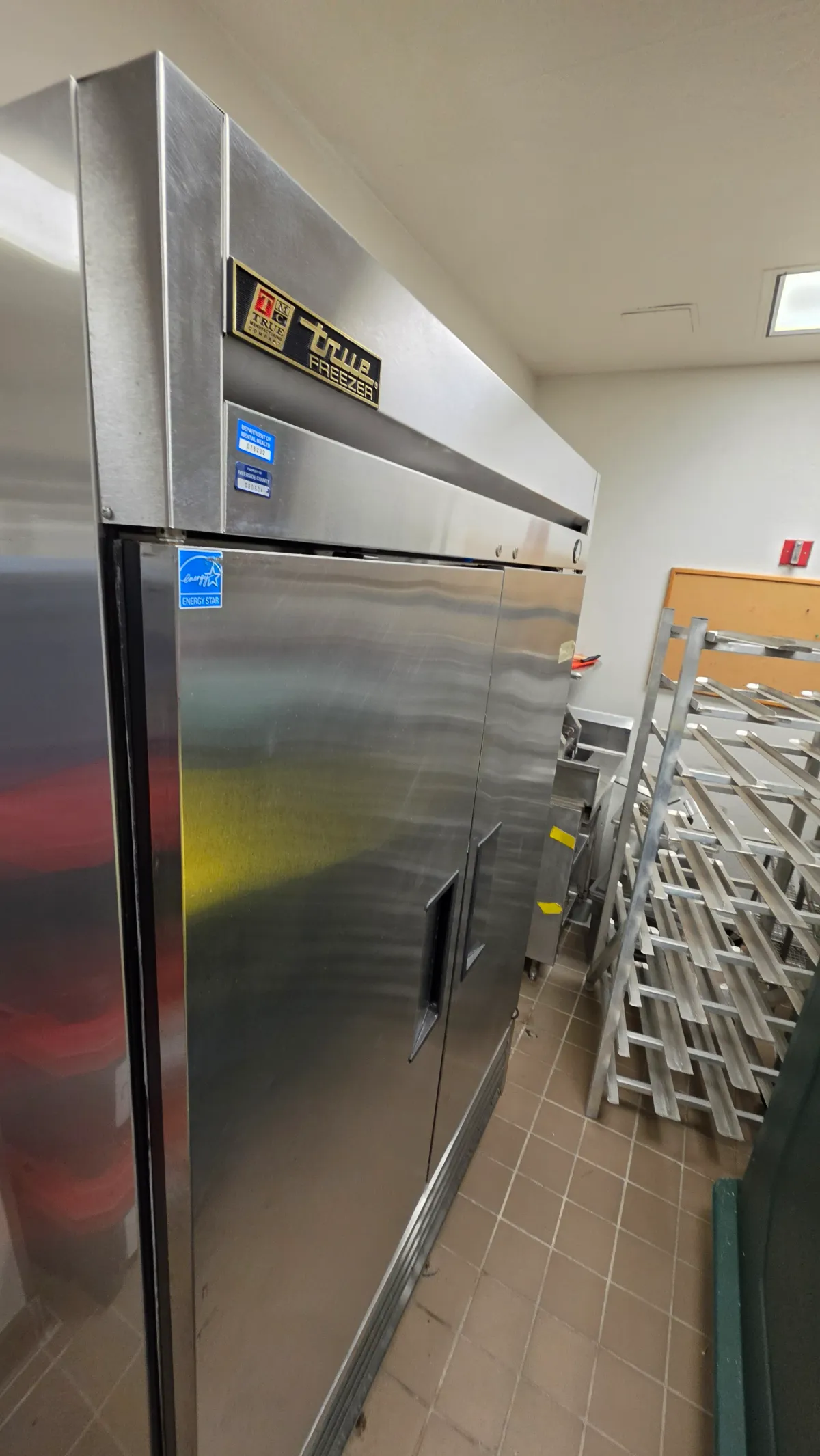 Progress photo showing Stand-up freezer during Commercial Refrigeration repair in Indio, California
