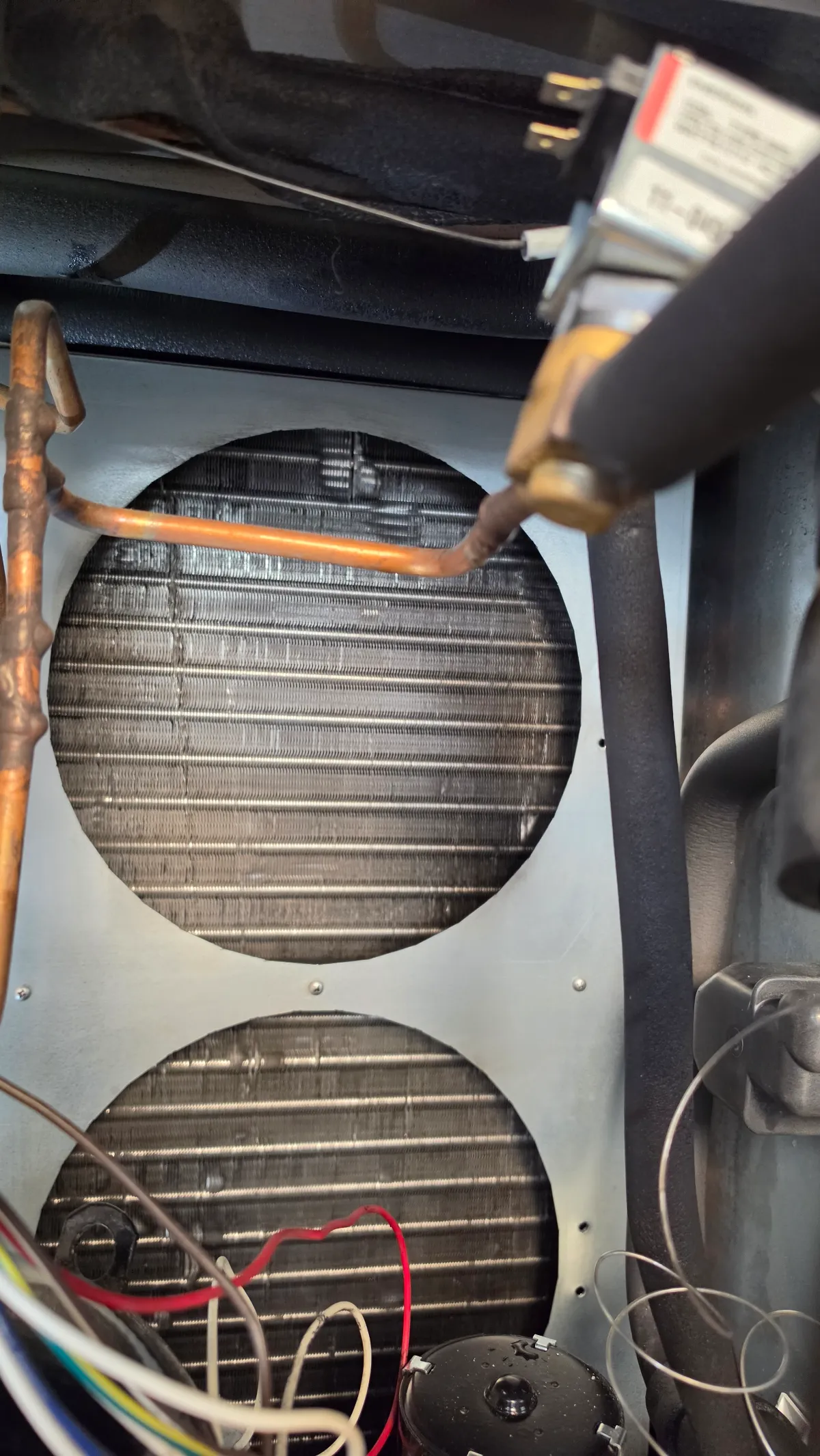 Progress photo of Ice machine maintenance during Commercial Refrigeration service in Palm Springs, California