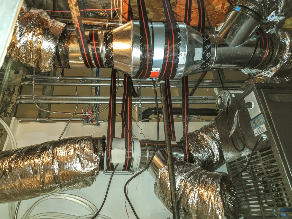 Progress photo showing condensing units repaired ice machines during Commercial Refrigeration repair in Cathedral City, California