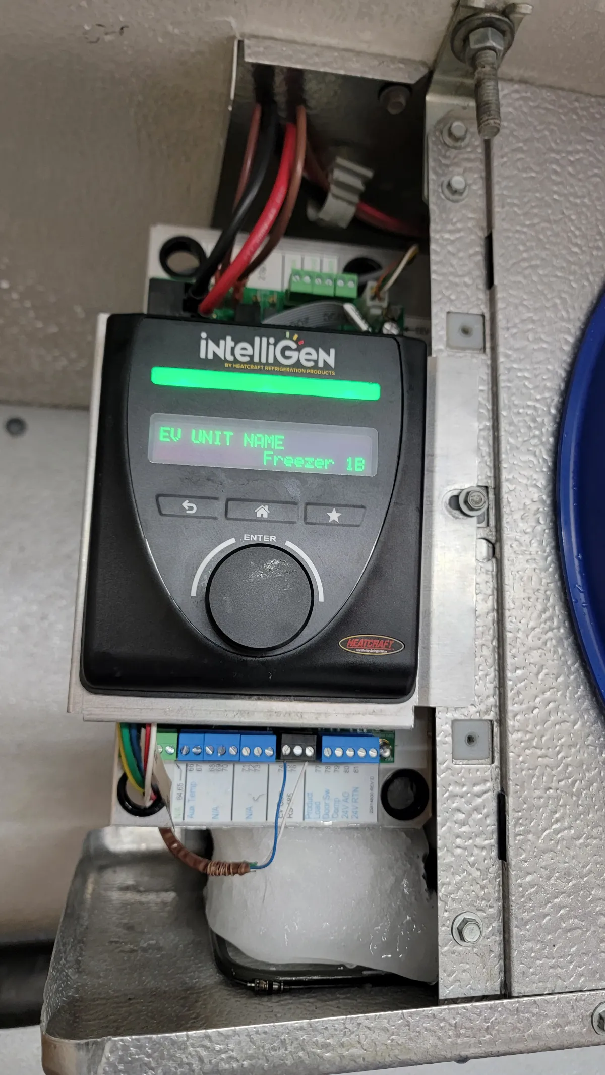 Progress photo showing Main logic control board during Commercial Refrigeration repair in La Quinta, California