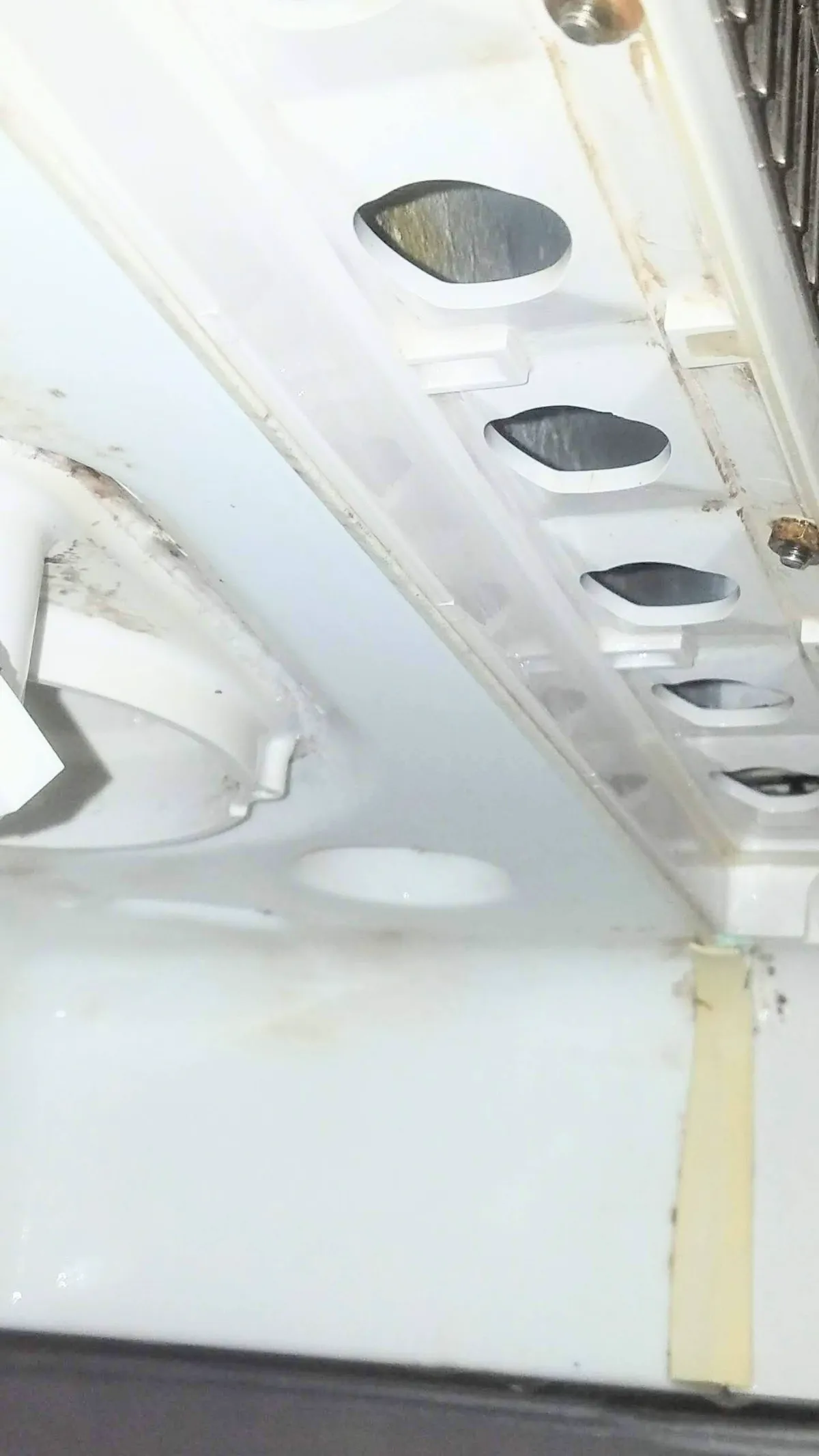 Progress photo showing clean ice machine during Commercial Refrigeration maintenance in Indio, California